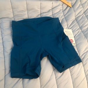 Lululemon Fast and Free 6” Short Cyprus Teal NWT